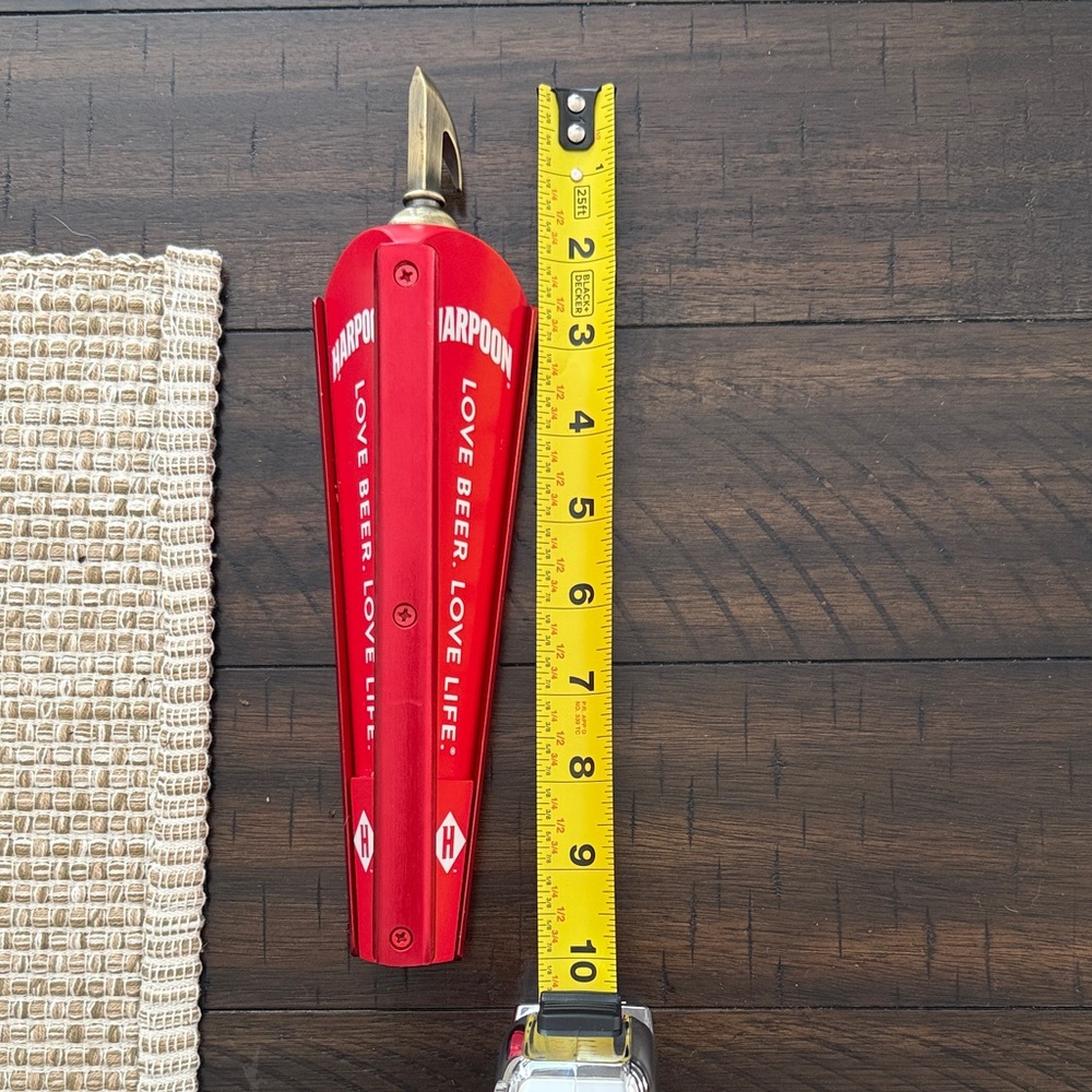 Harpoon Red Beer Tap Handle - Picture 5 of 6
